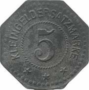 5 Pfennig - Nürnberg Nürnberger Schraubenfabrik u. Facondreherei, Germany,  reverse image