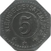 5 Pfennig - Nürnberg Victoria Werke A.G., Germany,  reverse image