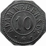 10 Pfennig - Nürnberg Adam Weber and Co. obverse image