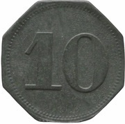 10 Pfennig - Nürnberg Adam Weber and Co., Germany,  reverse image