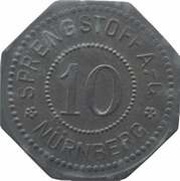 10 Pfennig - Nürnberg Sprengstoff A.G. obverse image