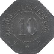 10 Pfennig - Nürnberg Sprengstoff A.G., Germany,  reverse image