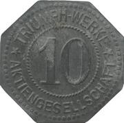 10 Pfennig - Nürnberg Triumph Werke Aktiengesellschaft obverse image