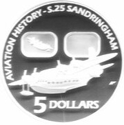 5 Dollars - Elizabeth II 4th Portrait - S.25 Sandringham - Masterpieces in Silver, Australia, 2010 reverse image