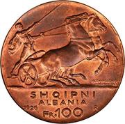 100 Franga Ari Zog; Prova obverse image