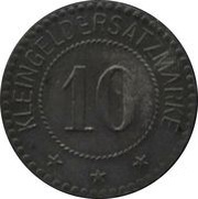10 Pfennig - Nürnberg Andreas Macher Mauermeister, Germany,  reverse image