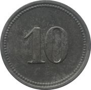 10 Pfennig - Nürnberg Cafe Central A. Marr, Germany,  reverse image