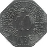 10 Pfennig - Nürnberg G.C. Prückner Hoflieferant obverse image