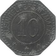 10 Pfennig - Nürnberg G.C. Prückner Hoflieferant, Germany,  reverse image