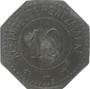 10 Pfennig - Nürnberg Vereinigte Margarine Werke, Germany,  reverse image