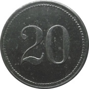 20 Pfennig - Nürnberg Hercules Werke A.-G. NHW, Germany,  reverse image