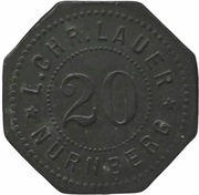 20 Pfennig - Nürnberg L. Chr. Lauer obverse image