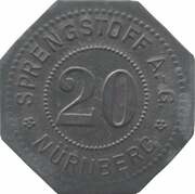 20 Pfennig - Nürnberg Sprengstoff A.G. obverse image