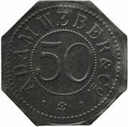 50 Pfennig - Nürnberg Adam Weber and Co. obverse image