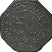 50 Pfennig - Nürnberg Triumph Werke Aktiengesellschaft obverse image