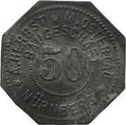 50 Pfennig - Nürnberg A. Herbst and M. Ostertag Baugeschäft obverse image