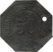 50 Pfennig - Nürnberg A. Herbst and M. Ostertag Baugeschäft, Germany,  reverse image