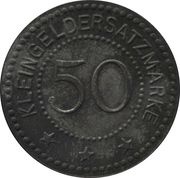 50 Pfennig - Nürnberg Andreas Macher Mauermeister, Germany,  reverse image