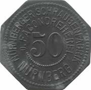50 Pfennig - Nürnberg Nürnberger Schraubenfabrik u. Facondreherei obverse image
