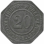 20 Pfennig - Nürnberg Triumph Werke Aktiengesellschaft obverse image