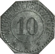 10 Pfennig - Nürnberg Hotel Weisser Hahn, Germany,  reverse image
