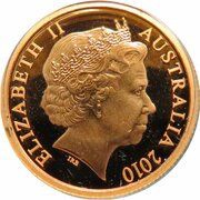 5 Dollars - Elizabeth II 4th Portrait - Tinga - Tasmanian Devil; Gold Bullion Proof obverse image
