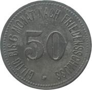 50 Pfennig - Obergrainau u. Untergrainau, Germany, 1917 reverse image
