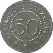 50 Pfennig - Obernzell, Germany,  reverse image