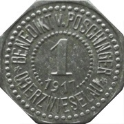 1 Pfennig - Oberzwieselau Benedikt v. Poschinger obverse image