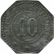 10 Pfennig - Oberzwieselau Benedikt v. Poschinger, Germany, 1917 reverse image