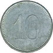 10 Pfennig - Oettingen, Germany, 1917 reverse image