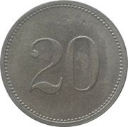 20 Pfennig - Oettingen, Germany, 1917 reverse image