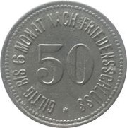 50 Pfennig - Partenkirchen, Germany, 1917 reverse image