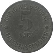 5 Pfennig - Pegnitz, Germany, 1917 reverse image