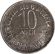 10 Pfennig - Pegnitz, Germany, 1917 reverse image