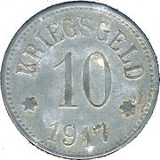 10 Pfennig - Pfaffenhofen am Ilm, Germany, 1917 reverse image