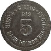 5 Pfennig - Pförring, Germany, 1917 reverse image