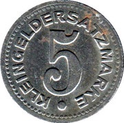 5 Pfennig - Pirmasens, Germany, 1919 reverse image