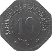 10 Pfennig - Pirmasens, Germany, 1918 reverse image