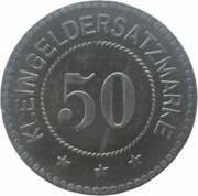 50 Pfennig - Pirmasens, Germany, 1918 reverse image