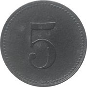 5 Pfennig - Pressath, Germany, 1917 reverse image