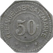 50 Pfennig - Presseck Mechan. Schuhfabrik Vorm. Müller and Heinz, Germany,  reverse image