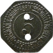 5 Pfennig - Presseck Mechan. Schuhfabrik Vorm. Müller and Heinz obverse image