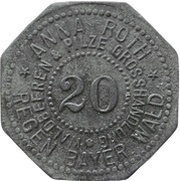 20 Pfennig - Regen Anna Roth Waldbeeren and Pilze Grosshandlung obverse image