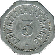 5 Pfennig - Regensburg, Germany, 1917 reverse image