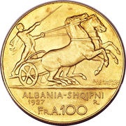 100 Franga Ari Zog obverse image