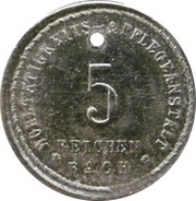 5 Pfennig - Reichenbach Wohltätigkeits and Pflegeanstalt obverse image