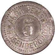 5 Pfennig - Rosenberg i. O. Andr. Pemsel obverse image