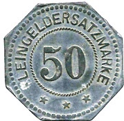 50 Pfennig - Rosenheim, Germany, 1917 reverse image
