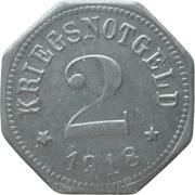 2 Pfennig - Roth bei Nürnberg, Germany, 1918 reverse image
